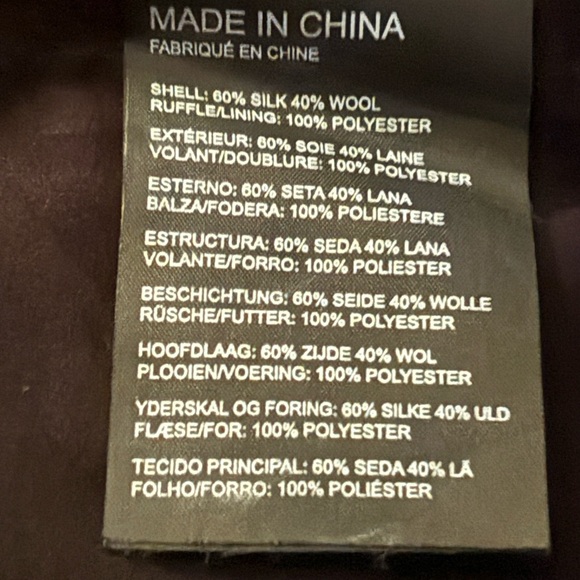 CLUB MONACO Adamaris Floral Silk & Wool Skirt Size 12 - Picture 6 of 7